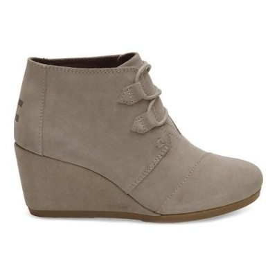 black toms wedge booties