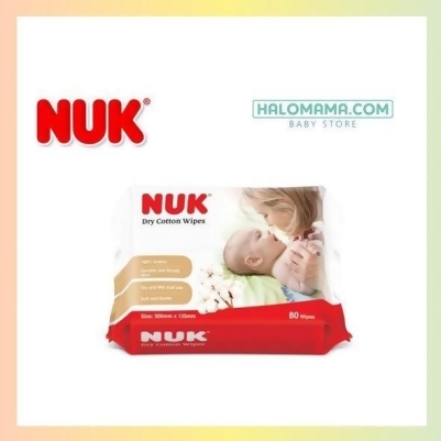 NUK Dry Cotton Wipes 80pcs 