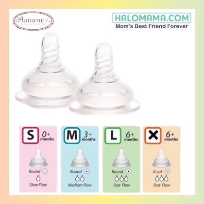  Autumnz Soft Silicone Teat 4 Size 