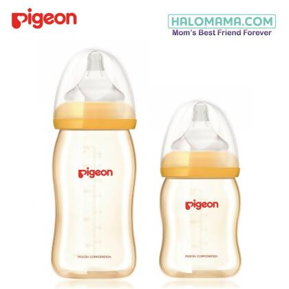  Pigeon Softouch Wide Neck PPSU Bottle 160ml 0m+/240ml 6m+ 