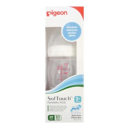  Pigeon Softouch Wide Neck PP Bottle 240ml 3m+ 