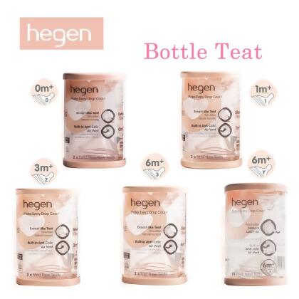  Hegen Bottle Teat 5 Size 2 Pack 