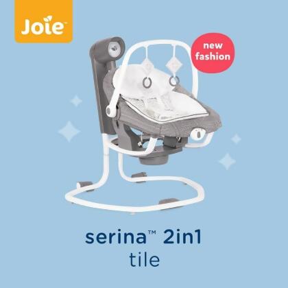  HALOMAMA X JOIE SERINA 2 IN 1 LIFT-OFF SWING SEAT & PORTABLE ROCKER TILE/ SWIVEL 