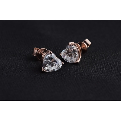 ShinyHeart Earring 心型鑽石耳環 - 0.50 Carat, Rose Gold 