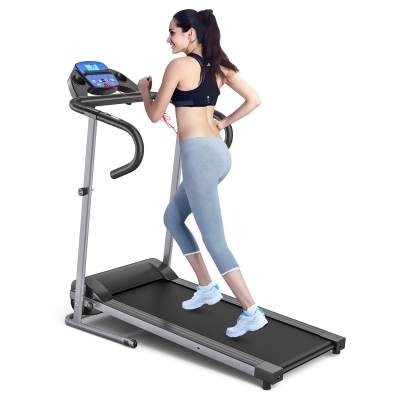 Goplus 1100W Folding Treadmill Electric Support Motorized Power Running Fitness Machine 