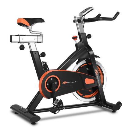 Goplus Exercise Bike Cycle Trainer Indoor Workout Cardio Fitness Bicycle Stationary - Still worrying about not having time to do exercise due to busy work? Exercising at your own home has never been so easy and convenient! We presented this brand-new Indoor Exercise Bike, which has a thickened steel pipe construction, durable and...