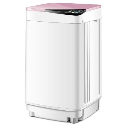 Full-Automatic Washing Machine 7.7 lbs Washer/Spinner Germicidal UV Light Pink