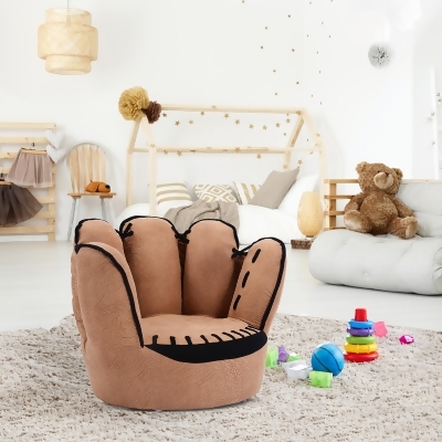 Costway Kids Sofa Five Finger Armrest Chair Couch Children Living Room Toddler Gift 