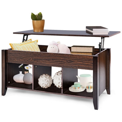 Costway Lift Top Coffee Table w/ Hidden Compartment Storage Shelf Living Room Furniture 