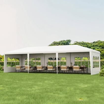 Costway 10'x30' Outdoor Party Wedding Tent Canopy Heavy duty Gazebo 