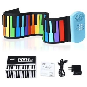 EAN 6530461024450 product image for Costway 49 Keys Roll Up Piano Flexible Kids Piano Keyboard with Built-in Speaker | upcitemdb.com