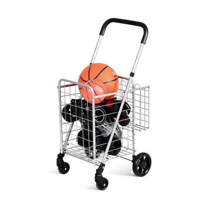 Foldable Utility Cart for Travel and Shopping - Costway