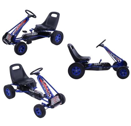 Kids Pedal Go Kart Play Set with Adjustable Seat - Costway