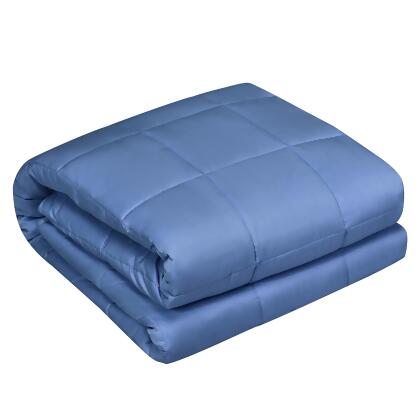 Costway 15lbs Premium Cooling Heavy Weighted Blanket Soft Fabric Breathable 48''x72'' Pink\Blue\Light Green 