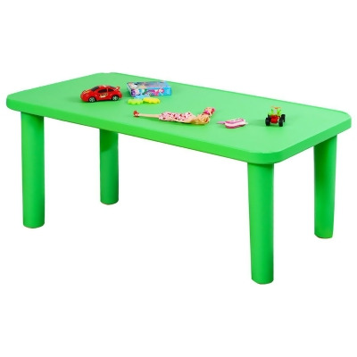 Costway Kids Portable Plastic Table Learn and Play Activity School Home Furniture Green 