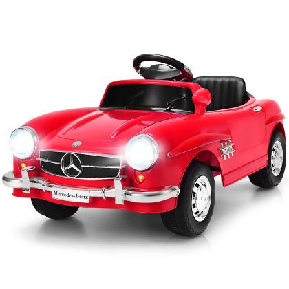 Costway RED MERCEDES BENZ 300SL AMG RC Electric Toy Kids Baby Ride on Car