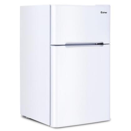 Costway Refrigerator Small Freezer Cooler Fridge Compact 3.2 cu ft. Unit 