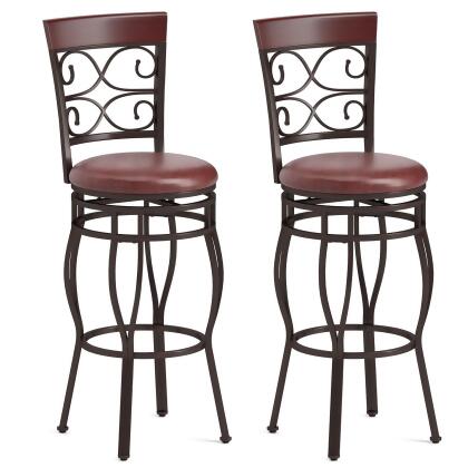 Costway Set of 2 Vintage Bar Stools 30