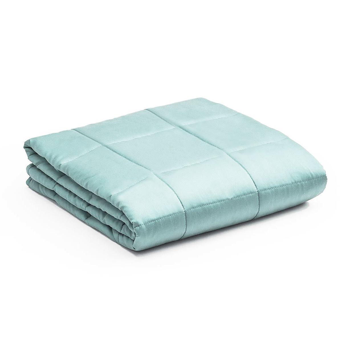 Costway 15lbs Premium Cooling Heavy Weighted Blanket Soft Fabric Breathable 60'' x 80''