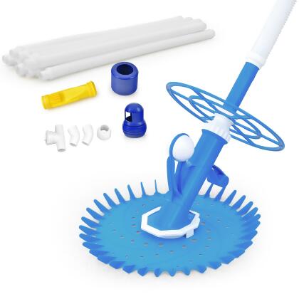 Costway Upgraded Automatic Pool Cleaner Swimming Pool Vacuum Sweeper W/10 Extension Hose 