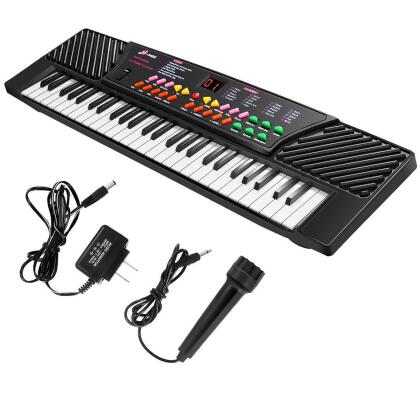 Costway 54 Keys Electronic Music Keyboard Kid Piano Organ W/Mic & Adapter 