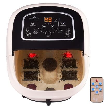 Costway Portable Electric Foot Spa Bath Automatic Roller Heating