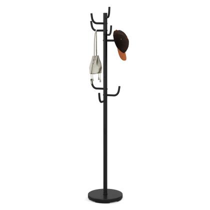 Costway Metal Coat Rack Hat Hanger Hooks Hall Entryway For Jacket Umbrella Tree Stand 