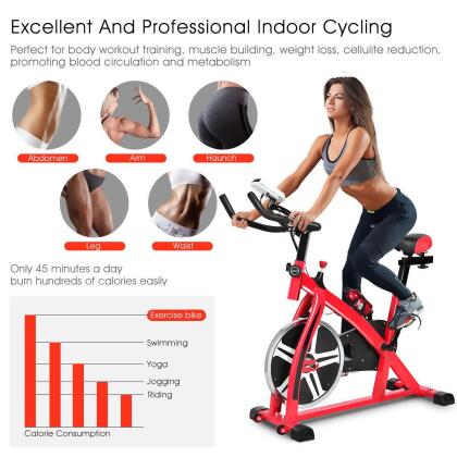 Costway adjustable exercise online bike