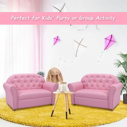 Costway Kids Sofa Princess Armrest Chair Lounge Couch Children Toddler Gift alternate image