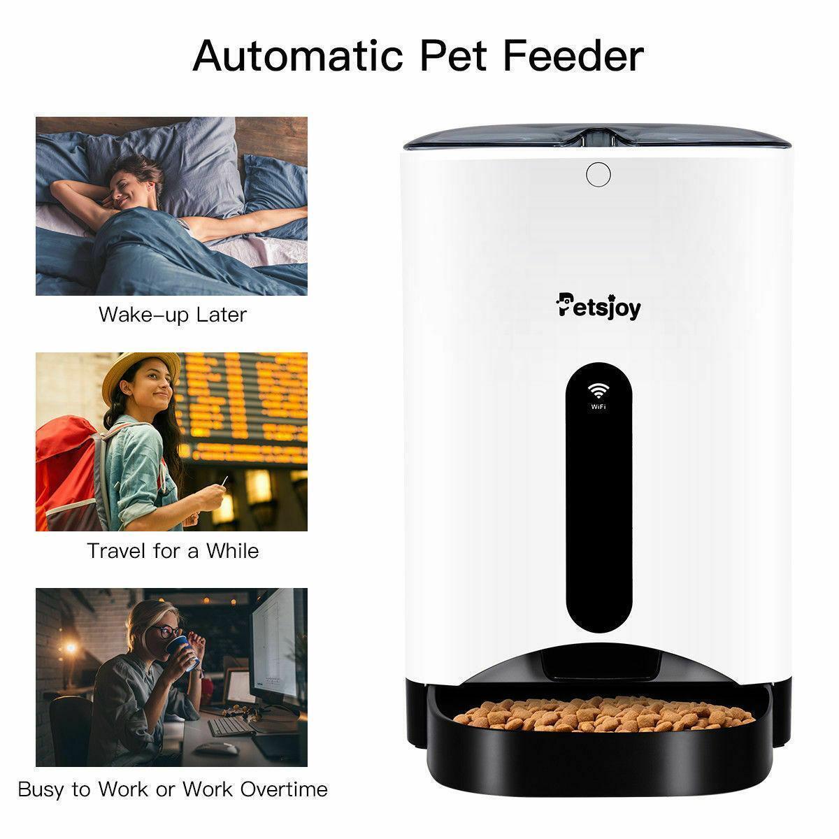 Automatic Pet Feeder Smart Cat Dog Food Dispenser Remote Control APP Timer alternate image