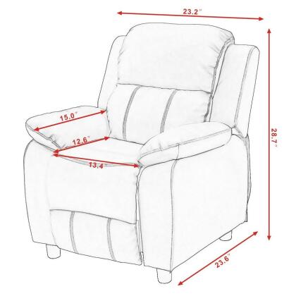 Costway Kids Recliner Sofa Armrest Chair Couch Lounge Children Living Room Furniture alternate image