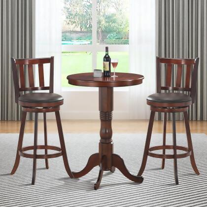 Costway Set of 2 29.5'' Swivel Bar stool Leather Padded Dining Kitchen Pub Bistro Chair High Back alternate image