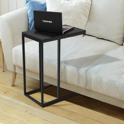 Costway Coffee Tray Sofa Side End Table Ottoman Couch Console Stand TV Lap Snack Black alternate image