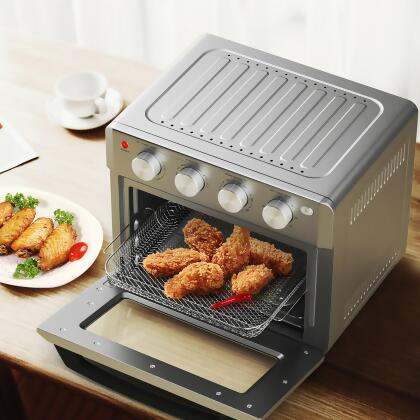 Costway 7-in-1 Air Fryer Toaster Oven 19 QT Dehydrate Convection Ovens w/ 5 Accessories alternate image