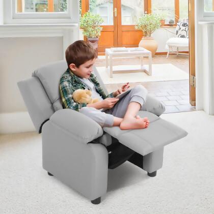 Costway Kids Sofa Deluxe Padded Armchair Recliner Headrest w/ Storage Arms alternate image