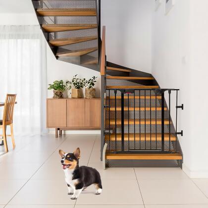 Costway 8 Panel Baby Safe Metal Gate Play Yard Barrier Pet Fence Adjustable alternate image
