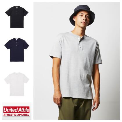日本United athle 5.6oz. 亨利領T恤 / 素t 