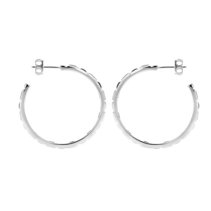 EMMA - Faceted Hoops alternate image