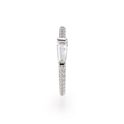 ZOE - Tapered Baguette Pave Ring 