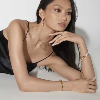 ELLIS – Micro Pearl Link Chain alternate image