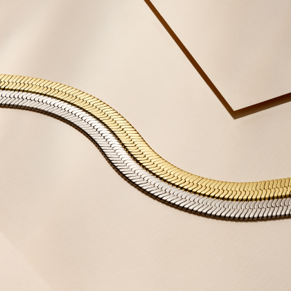 HARPER – Ultra Wide Herringbone Chain alternate image
