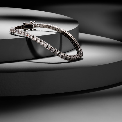 GABRIELLA - Simulated Diamond Tennis Bracelet alternate image