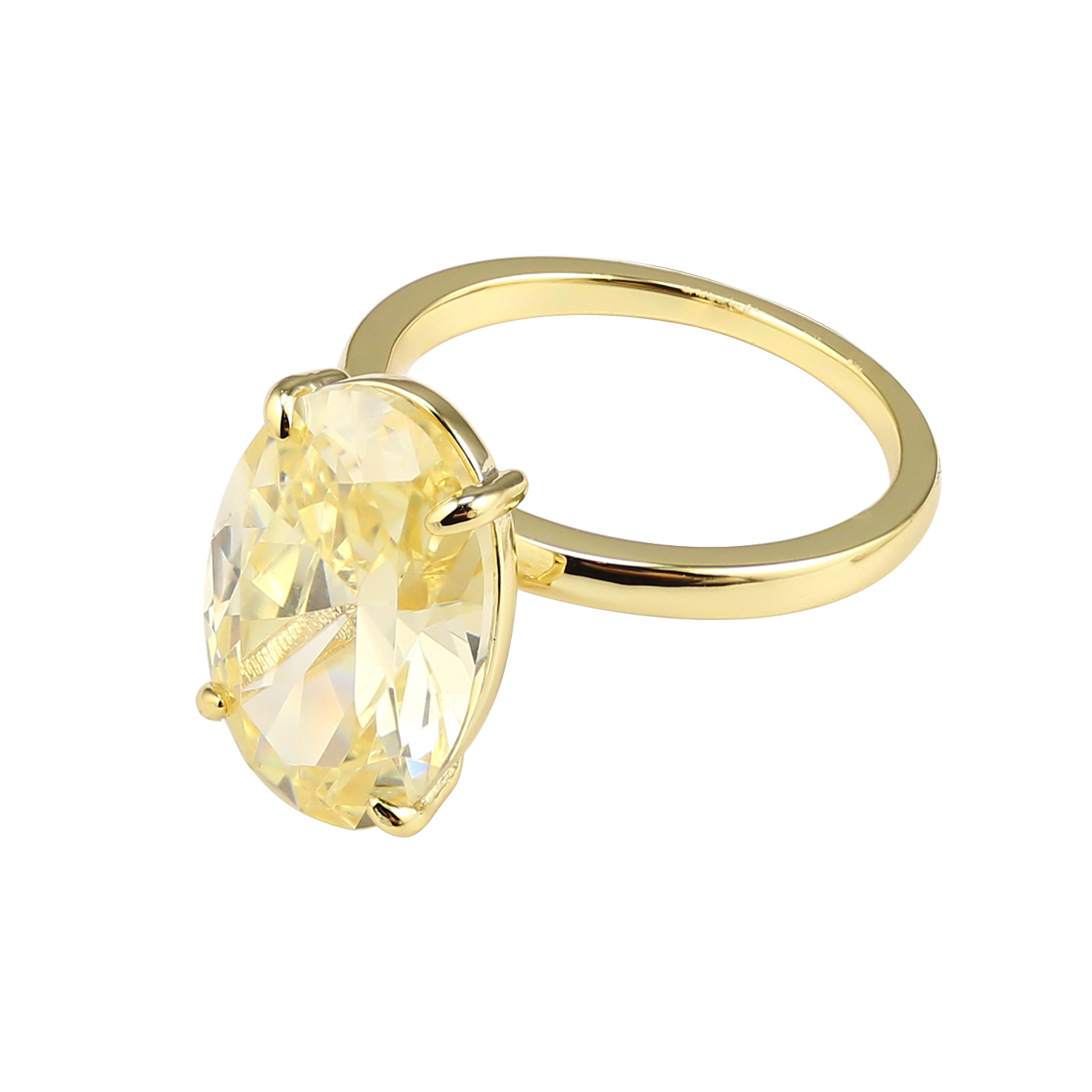 SIMONE – Yellow Diamond Simulant Ring alternate image
