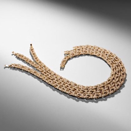 LO – Pavé Infinity Link Collar Necklace alternate image