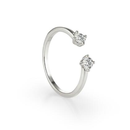 NICOLE - Double Solitaire Ring 
