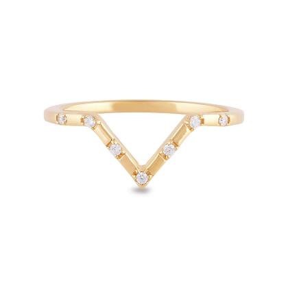 Buy ELLI GERMANY Ring V Shape Stacking Trend Gold Plated 2024 Online |  ZALORA Philippines