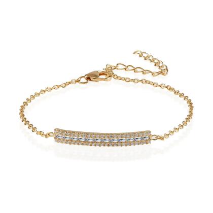 BROOK - Baguette Round Bar Bracelet 