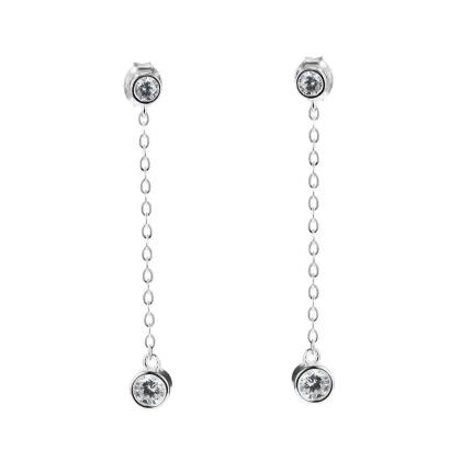 IRIS – Double Stone Drop Earrings 