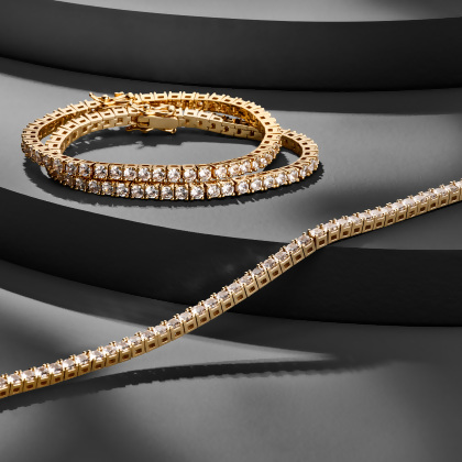 CANDICE - Simulated Diamond Tennis Bracelet alternate image