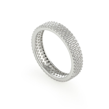 STELLA - Pave Band Ring alternate image